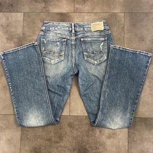 Silver Suki Bootcut distressed jeans